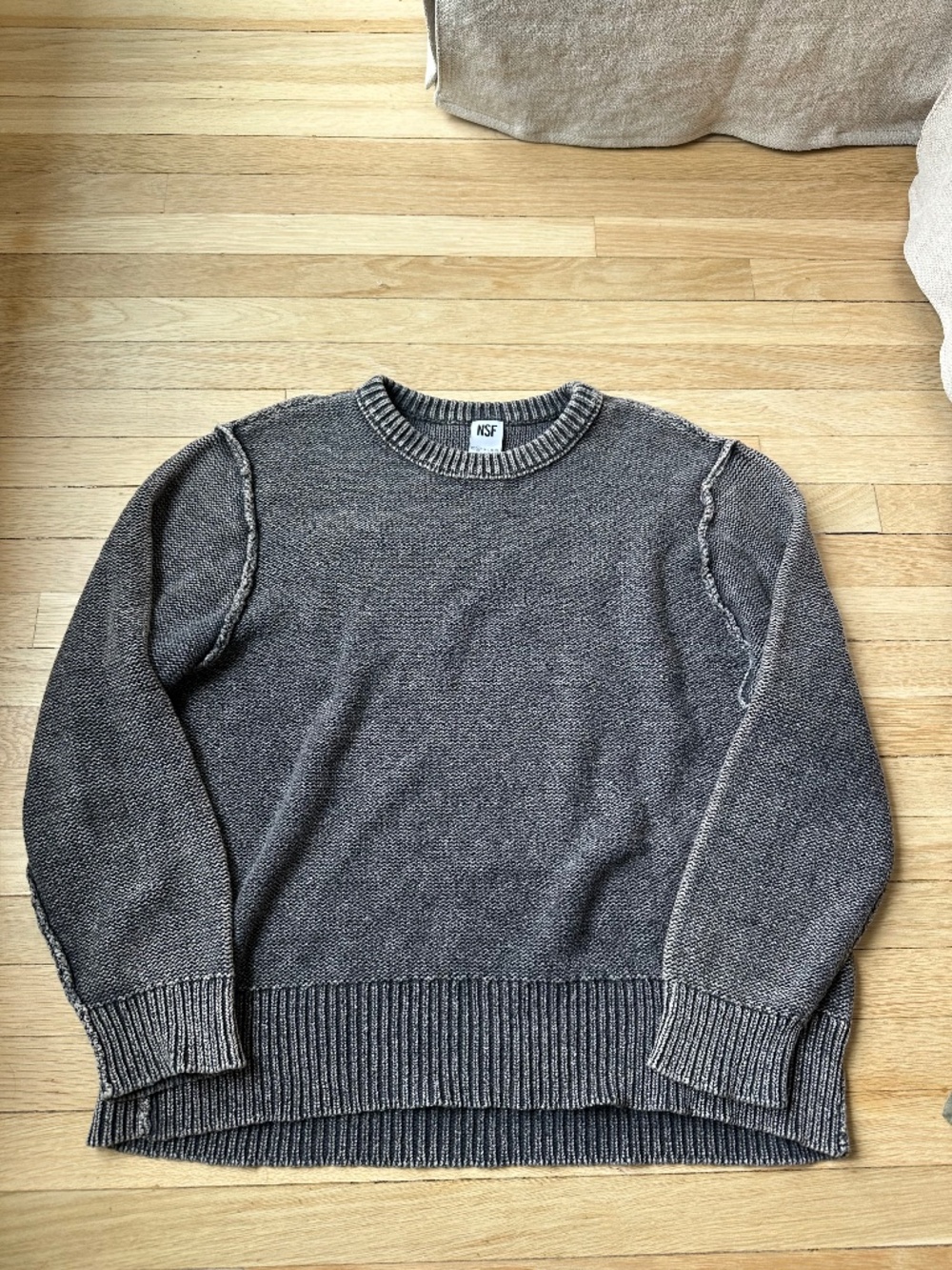 NSF gray sweater
